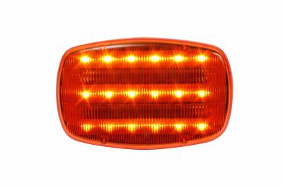 Custer Products - Custer HF18A-PHD Amber LED Light - Battery Powered - Magnetic - Heavy Duty Magnets - Clamshell