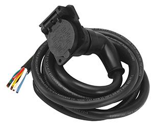 Bargman - Bargman Right Angle 7-Way Molded Car End w/ 7' Cable