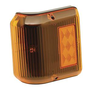 Bargman - Bargman Clearance Light #86 Wrap-Around Amber w/Black Base