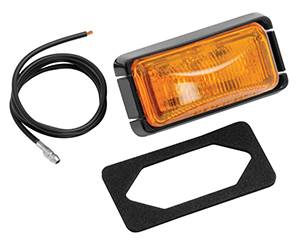 Bargman - Bargman Clearance Light Sealed #37 Amber with Black Base and Wire