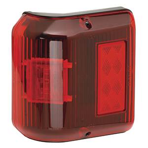 Bargman - Bargman Side Marker Clearance Light LED #86 Wrap-Around Red with Black Base *NEW*