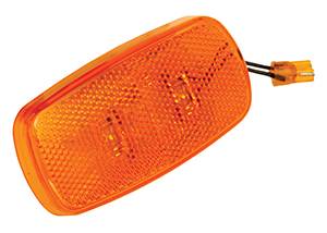 Bargman - Bargman Side Marker Clearance Light LED Replacement Lens Amber