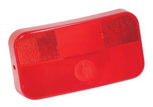 Bargman - Bargman Replacement Part, Taillight Lens Red with License Bracket for #30-92-003 & 108