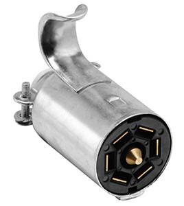 Bargman - Bargman 7-Way Metal Connector, Trailer End