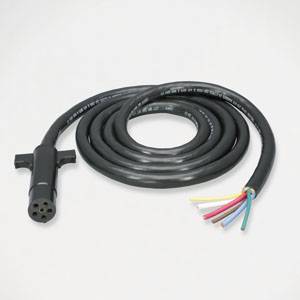 Bargman - Bargman 6-Way Molded Trailer End w/ 8' Cable, 3-10 Gauge, 3-14 Gauge