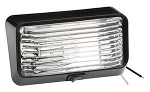 Bargman - Bargman Porch Light #78 Clear w/Black Base & Switch