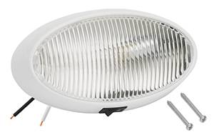 Bargman - Bargman Porch Light #79 Oval Clear w/White #5 Base & Switch