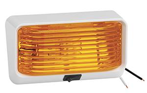 Bargman - Bargman Porch Light #78 Amber w/Ash White #5 Base & Switch
