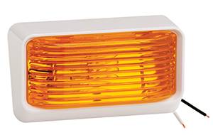 Bargman - Bargman Porch Light #78 Amber w/Ash White #5 Base