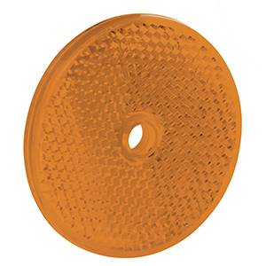 Bargman - Bargman Round 2-3/16" Amber Reflector w/Center Mounting Hole