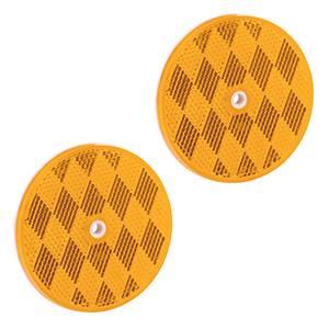 Bargman - Bargman Reflector 3-3/16" Round Center Mount Amber