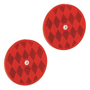 Bargman - Bargman Reflector 3-3/16" Round Center Mount Red