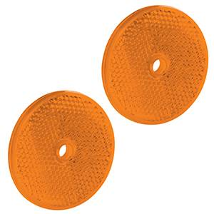 Bargman - Bargman Reflector 2-3/16" Round Center Mount Amber