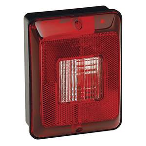 Bargman - Bargman Taillight #86 Single Vertical Mount Backup w/Black Base