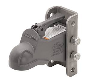 Bulldog - BULLDOG Adjustable Coupler, Cast Head, w/Hardware, 3 Position Channel, 14,000 lbs.