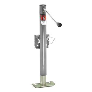 Bulldog - BULLDOG Weld-On Jack, Sidewind, 15" Travel, Weld-On “L” Bend Swivel Bracket, 2,000 lbs. Lift Capacity (Includes Base)