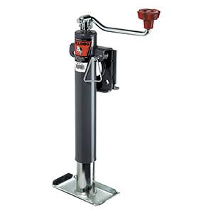 Bulldog - BULLDOG Weld-On Jack, Topwind, 10" Travel, Weld-On “L” Bend Swivel Bracket, 2,000 lbs. Lift Capacity (Includes Base)