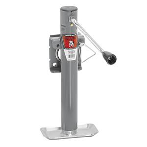 Bulldog - BULLDOG Weld-On Jack, Sidewind, 10" Travel, Weld-On “L” Bend Swivel Bracket, 2,000 lbs. Lift Capacity (Includes Base)