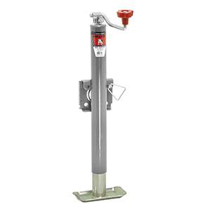 Bulldog - BULLDOG Weld-On Jack, Topwind, 15" Travel, Weld-On “L” Bend Swivel Bracket, 5,000 lbs. Lift Capacity (Includes Base)