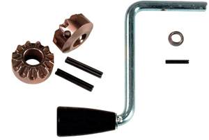 Bulldog - BULLDOG Replacement Part, Sidewind Crank Kit, Handle, 5-51/64" Radius Assemly & Gear 2,000 lbs. Jacks