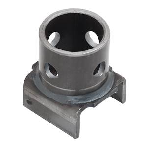 Bulldog - BULLDOG Jack Accessory, Swivel Trailer Mount, Round Tube Male Weld-On U-Bracket for 5/8" Pull Pin