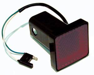 Draw-Tite - Draw-Tite Receiver Tube Cover, 2" Sq., Brake Light w/4-Flat Plug