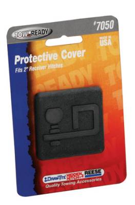 Draw-Tite - Draw-Tite Rubber Economy Receiver Tube Cover w/"D" Logo for 2" Sq. Receivers, w/Header Card