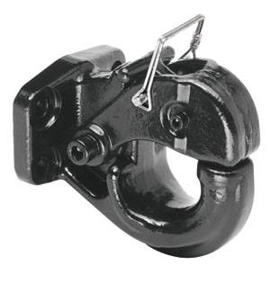 Draw-Tite - Draw-Tite 15 Ton Regular Pintle Hook (Inc. Grade 8 Hardware) Rating 30,000 lbs. (GTW), 6,000 lbs. (VL), Black