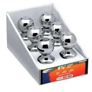 Draw-Tite - Draw-Tite Hitch Ball, 1-7/8" x 3/4" x 1-1/2", 2,000 lbs. GTW Chrome (6 pack)