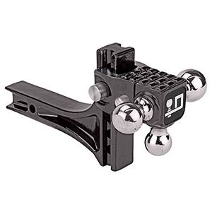 Draw-Tite - Draw-Tite Adjustable Tri-Ball Ball Mount System w/Step, 2" Sq. Shank