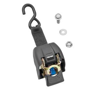 Fulton - Fulton Transom Retractable Ratchet Tie Down, 2" x 43", 833 lbs. Load Capacity & 2,500 lbs. Break Strength, Zinc (Bulk)
