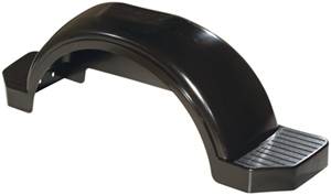 Fulton - Fulton Plastic Fender, 15" Tire Size, Black With Step