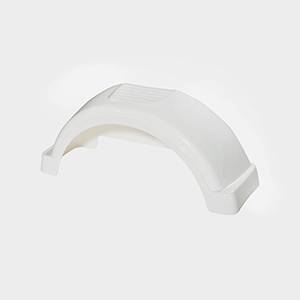 Fulton - Fulton Plastic Fender, 12" Tire Size, White