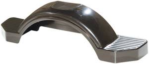Fulton - Fulton Plastic Fender, 12" Tire Size, Black With Step