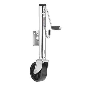 Fulton - Fulton Jack, 1200 lbs., Swing-Away, Weld-On, Steel Construction, 10" Travel, 6" Poly Wheel (Mounting Bracket Sold Separately)