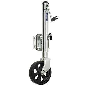 Fulton - Fulton Jack, 1500 lbs., Swing-Away, Bolt-On, Steel Construction, 10" Travel, 8" Poly Wheel