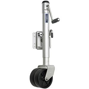 Fulton - Fulton Jack, 1500 lbs., Swing-Away, Bolt-On, Steel Construction, 12" Travel, 6" Dual Wheel