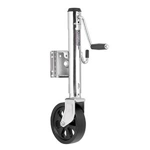 Fulton - Fulton Jack, 1500 lbs., Swing-Away, Bolt-On, Steel Construction, 12" Travel, 8" Poly Wheel