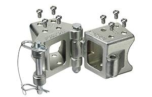 Fulton - Fulton Fold-Away™ Bolt-On Hinge Kit, 3" x 3" Trailer Beam, Zinc Finish, Rating 5,000 lbs.