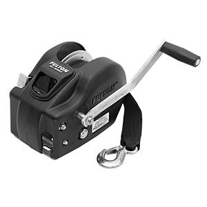 Fulton - Fulton Winch, 3200 lbs., 2-Speed w/Heavy Duty 20' Strap, Black Cover