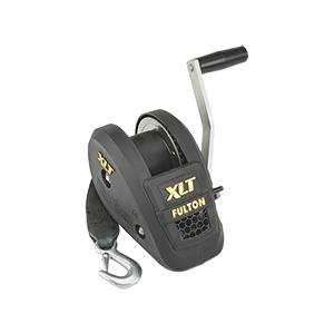 Fulton - Fulton Winch, 1500 lbs., Single-Speed w/20' Strap, Black Cover