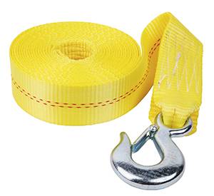 Fulton - Fulton Winch Strap w/Hook, 2" x 20', Heavy Duty