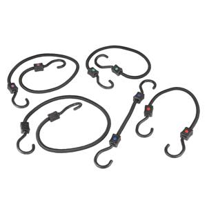 Highland - Highland Triple Strength Bungee Cord Assortment (5 piece) (1) 12", (1) 18", (1) 24" & (2) 32"