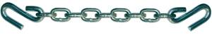 Highland - Highland Safety Chain, Class I GVWR 2,000 lbs. 48", 3/16" Proof Coil, Grade 30 S-Hook, Both Ends
