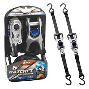 Highland - Highland Titan Ratchet Tie Down, 1" x 6', 1800 lbs. (2 pack)