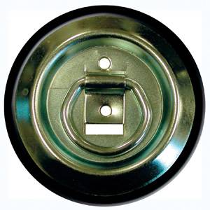 Highland - Highland Recessed Rope Ring w/Trim Ring, 1,000 lbs., 16 Ga. Steel, Zinc