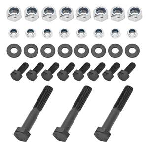 Pro Series - Pro Series Replacement Part, Cargo Carrier #63152, #63153, #63154, #63155, Hardware Mounting Kit (3-Bolts M12 x 1.75" x 80mm CL9.8, 3-Locknuts M12 x 1.75", 8-Bolts M8 x 1.25" x 20mm CL9.8, 8-Locknuts M8 x 1.25", 8-Flat Washers 8mm)