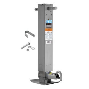 Pro Series - Pro Series Pro Series™ Weld-On Jack Square Tube, 12,000 lbs., Sidewind, 12-1/2" Travel, Adjustable Dropleg w/Additional Travel of 13-1/2"