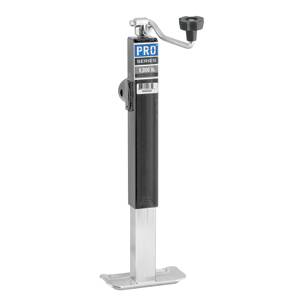 Pro Series - Pro Series Pro Series™ Weld-On Square Tube, 8,000 lbs., Topwind, Tubular Swivel Mount w/Footplate, 10" Travel