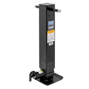Pro Series - Pro Series™ Weld-On Jack Square Tube, 12,000 lbs., Sidewind, 12-1/2" Travel, Adjustable Dropleg w/Spring Return & Additional Travel of 13-1/2"